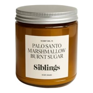 Siblings NIB No. 13 Palo Santo Marshmallow Candle 8 oz Forever Candle Clean Burn